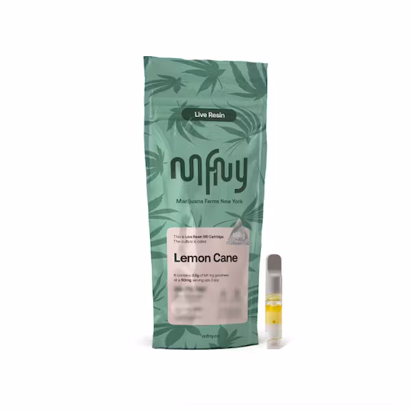 MFNY Lemon Cane Live Resin Vape Cartridge 0.5g 85.4% THC