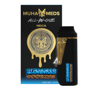 Muha Meds Blueberry Cookies vape pen 1000mg indica AIOfor sale in Australia