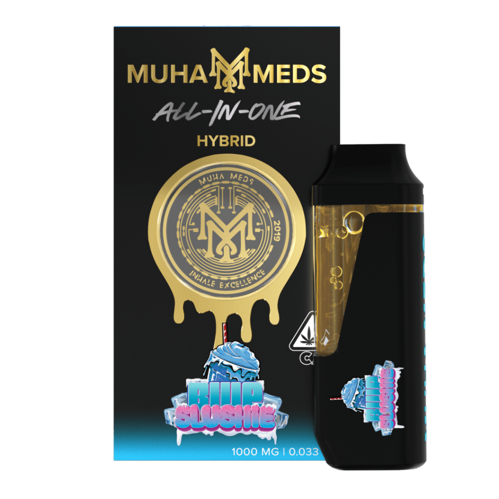 Buy Muha Meds Blue Slushie Vape Australia | 1g Hybrid AIO THC