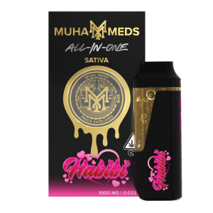 Muha Meds Habibi 1g sativa vape pen with sweet strawberry and tropical flavour – Australia