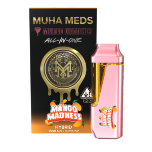 Muha Meds Mango Madness vape pen hybrid 1g – tropical THC flavour Australia