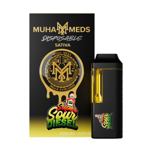 Muha Meds Super Sour Diesel THC vape 2g – Australia