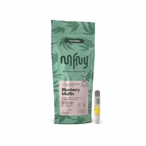 MFNY Blueberry Muffin Live Resin Vape Cartridge 0.5g 74.62% THC