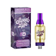Sweet Lyfe Durban Poison Sativa vape cartridge 2.5ml infused with Live Resin and THCP – premium THC vape in Australia