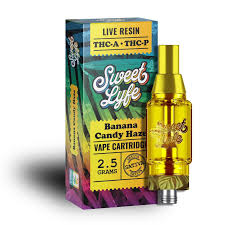 Sweet Lyfe Banana Candy Haze vape cartridge 2.5mL THC-A THC-P Sativa – available in Australia