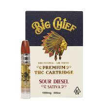 Big Chief Sour Diesel THC vape cartridge 1g – Australia