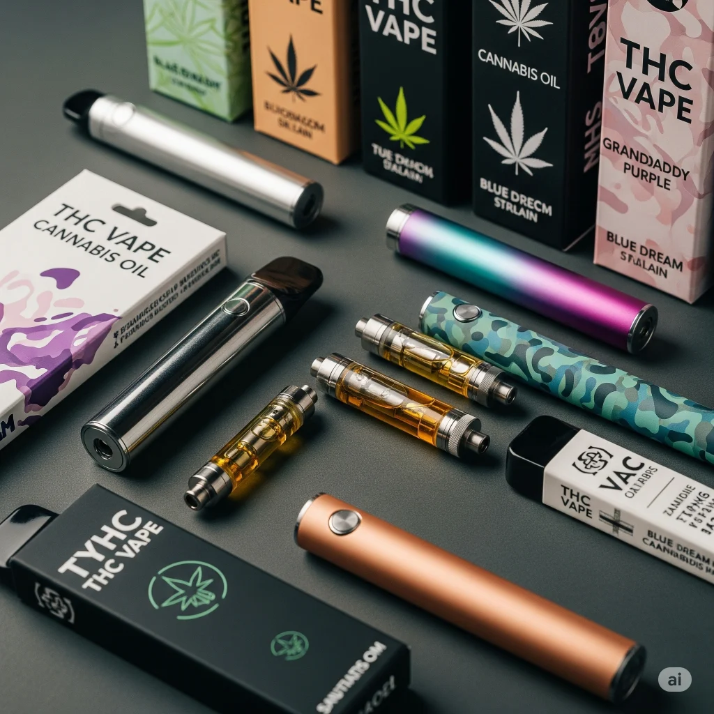 Diagram showing how THC vape pens heat cannabis oil into vapour instead of smoke, explaining how THC vapes work in Australia
